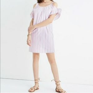 NWT Madewell Rose Cold Shoulder Dress XL